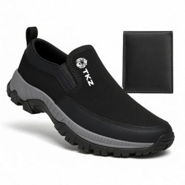 Imagem de Sapato Social Masculino em Couro Premium, Preto, Oxford Casual Formal, Solado Antiderrapante, Todas as Estações, com Carteira (Preto, BR, Adulto, Numérico, 42)