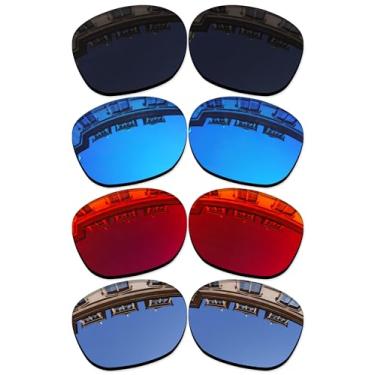 Imagem de Vonxyz Conjunto de 4 lentes de substituição para óculos de sol Ray-Ban Wayfarer RB2132 55 mm