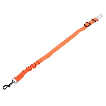 Imagem de Akozon Cinto de Segurança Reflexivo Ajustável para Cães - Corda de Tração de Nylon para Animais de Estimação Com Amortecedor Elástico Alto - 65,5 Cm de Comprimento para Viagens Seguras de Carro