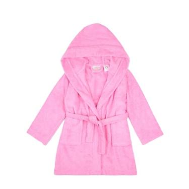 Imagem de BAGNO MILANO Toalha de praia com capuz de algodão turco orgânico infantil, certificado GOTS, para meninos e meninas (rosa, 5-6 anos)