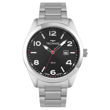 Imagem de Relógio Technos Masculino Militar Prata - 2115typ-1p