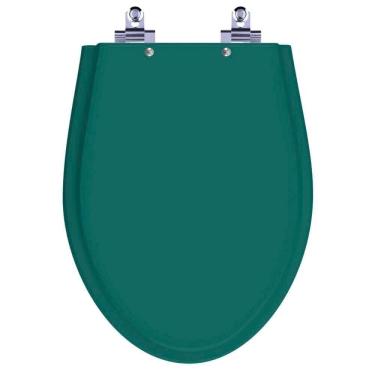 Imagem de Assento Sanitário Laqueado Soft Close Victoria Verde Amazonia (verde Escuro) Para Vaso
