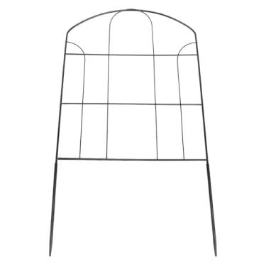 Imagem de AYNEFY Cerca de Jardim de Ferro Com 10 Peças, Barreira Protetora, Cerca Externa, Embelezamento de Gramado, Borda de Painel de Fio de Metal, Construção de Ferro Duradoura, de