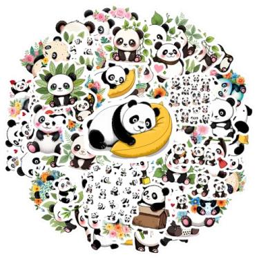 Imagem de 35 peças de adesivos de papelaria floral animal panda brinquedo fofo pacote de adesivos para telefone faça você mesmo, guitarra, notebook, mala, laptop, bagagem, scrapbook, diário, adesivo