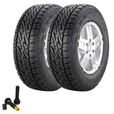 Imagem de Combo 2 Pneus Ranger Hilux Sw4 Pajero 265/70r16 112T Tl Dueler A/t Revo 2 Bridgestone + Bico Valvula Tr414
