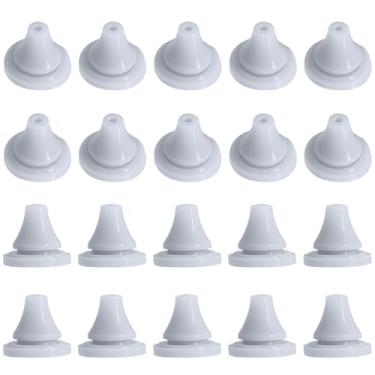 Imagem de CREATCABIN 150 peças de bocais de chuveiro bocal de mangueira de chuveiro pequenos inserções de silicone cinza substituição cone pontas de orifício de pulverização para chuveiro universal spray