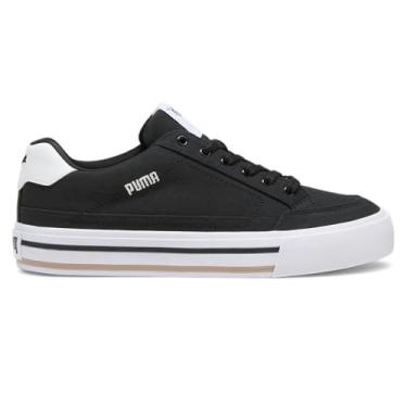 Imagem de PUMA Tênis masculino clássico vulc cadarço casual - preto, Preto, 10.5