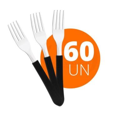 Imagem de 60 Garfos De Mesa Leme Lâmina Aço Inox Gpbag - Tramontina