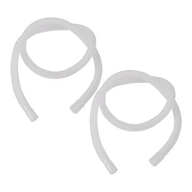 Imagem de Mxfans 2 peças de tubo de mangueira de substituição para mictórios de 1,2 m branco para homens à prova de derramamento