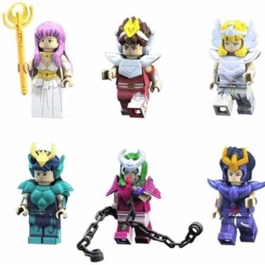 Imagem de Bonecos Blocos De Montar Cavaleiros Zodíaco Saint Seya