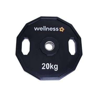 Imagem de Anilha Olímpica Poliuretano 12 Faces De 20 KG Wellness - WK018 WK018