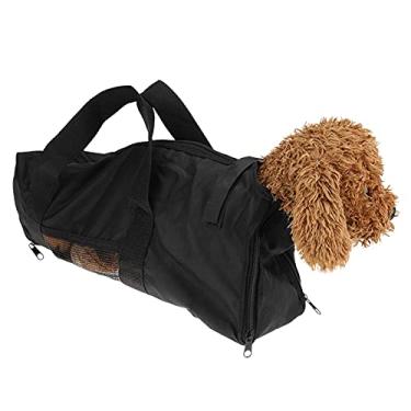 Imagem de Acouto Bolsa Portátil Multifuncional - Contenção Perfeita para Higiene, Banho e Limpeza Dentária - Pano, Design de Malha Confortável Com Dois Zíperes Frontais e Alça Antiderrapante Essencial