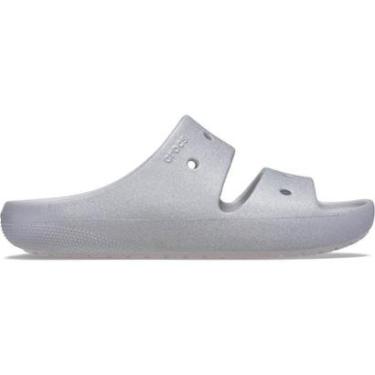 Imagem de Sandália Crocs Classic Glitter Sandal 2 Silver-Feminino