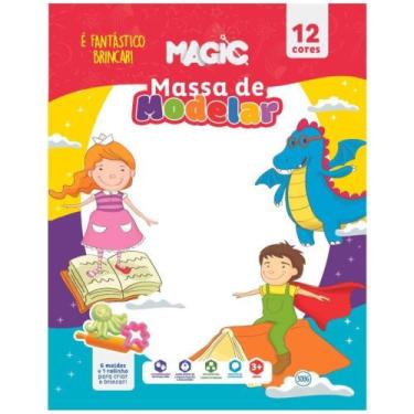 Imagem de Massa para modelar criativa magic 300g c/moldes/acessorios - CIRANDA