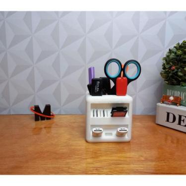 Imagem de Porta Lápis Caneta - Cartão Memória - Micro Sd Pendrive Usb - Rose Gol