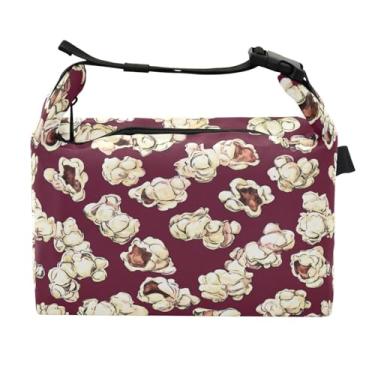 Imagem de STAYTOP Lancheira de pipoca com fivela de alça, lancheira isolada para meninos e meninas, lancheira térmica para trabalho escolar