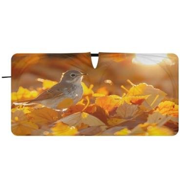 Imagem de CEBUGI Para-brisa de carro dobrável Sombra de sol Magpie para janela de carro Guarda-chuva Para-brisa dianteiro para-sol para acessórios de carro fixe bloqueador solar refletivo de carro, M