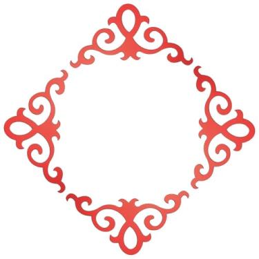 Imagem de Adesivos de espelho de parede autoadesivos premium, espelho oco acrílico com adesivo traseiro para decoração de parede de armário de casa 15,24 cm x 15,24 cm 8 peças decoração de fundo de quarto de