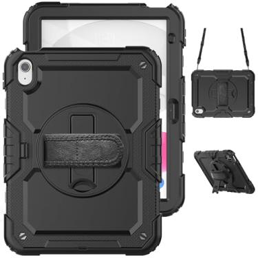 Imagem de LNBEI Capa fólio de couro premium para tablet de 9 a 10 polegadas, capa protetora de couro para tablet com tela sensível ao toque de 9 polegadas e 10,1 polegadas com suporte multiângulo