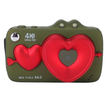 Imagem de Bewinner Câmeras Digitais, Câmera de Tela Dupla 4K 64MP, Zoom Digital 18X, Câmera de Vídeo HD Com Luz de Preenchimento para Fotografia Em Viagens Ao Ar Livre (Verde)