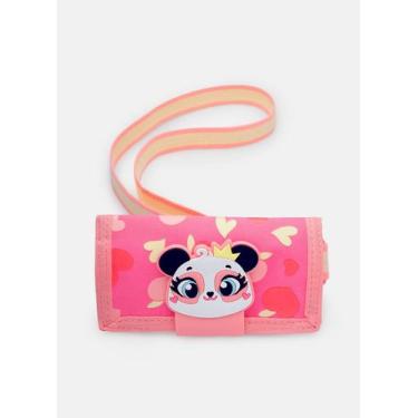 Imagem de Carteira Infantil Puket Panda Romantico Rosa
