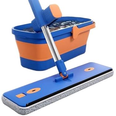 Imagem de KIT 9 Conjunto De Esfregão E Balde Dobrável Com Raspador De Desaguamento