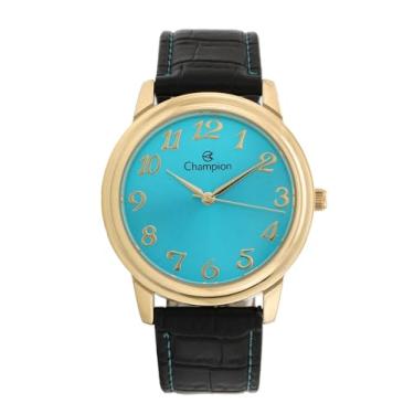 Imagem de RELOGIO CHAMPION ANALOGICO AZUL COURO PRETO CN20266F