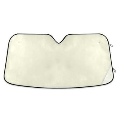 Imagem de Protetor solar bege para para-brisa de carro proteção UV SUV para para-brisas médio