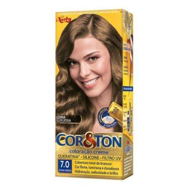 Imagem de Tinta De Cabelo Cor E Ton Niely Tintura - NoBrand, Loira Luxuosa 7.0