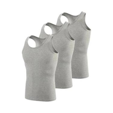 Imagem de Homens colete puro algodão musculação movimento Outerwear moletom - NO