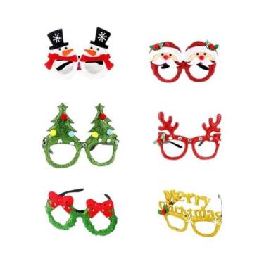 Imagem de Óculos De Natal Para Adultos E Crianças Com Glitter, 6 a 10 Peças, Ace