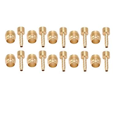 Imagem de Luqeeg Agulha de óleo para Bicicleta, Cabeça de Azeitona, 10 Conjuntos, Inserção de Mangueira de Freio a Disco de Liga de Cobre Leve para