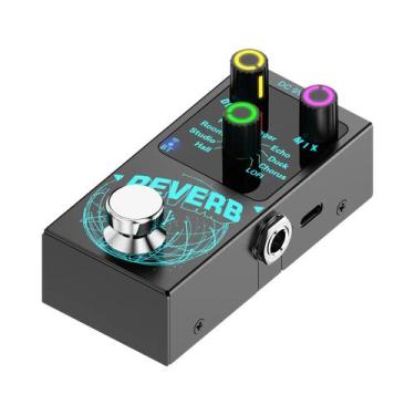 Imagem de Pedal de efeito Reverb para guitarra  design compacto - NONE, preto