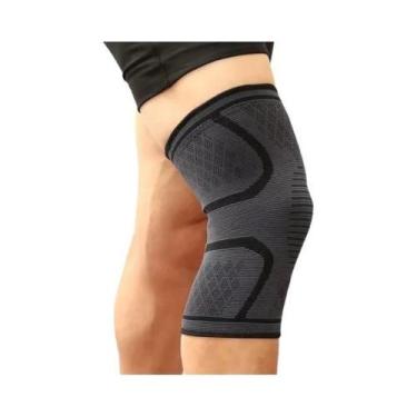 Imagem de Joelheiras Esportivas De Nylon Respirável Antiderrapante Para Homens E