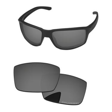 Imagem de PapaViva Lentes de reposição para óculos de sol Oakley Gibston OO9449 preto cromado polarizado
