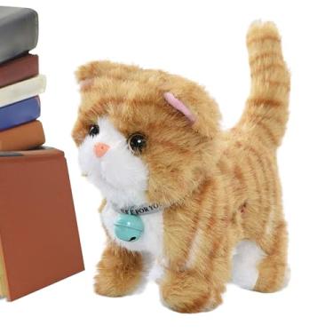 Imagem de Brinquedo Musical Gato De Pelúcia,17 Cm Gato Interativo Para Brincadeira De Imitação,Gatinho Eletrônico Musical Falante Animal De Estimação | Para Meninos Meninas Crianças Amantes De Animais Natal Ani