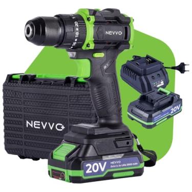 Imagem de Furadeira de Impacto Brushless 20V 3/8 1800Rpm 75Nm 20 Níveis Torque C/ 3 Funções + 2 Velocidades NEVVO