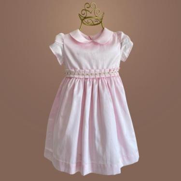 Imagem de Vestido Infantil Bebê Cetim Vilaflor - Luxo para Casamento e Eventos E