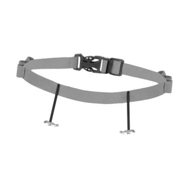 Imagem de simhoa Cinto para número de corrida de triatlo, cinto elástico para corrida de triatlo, profissional para homens e mulheres, Cinza Claro