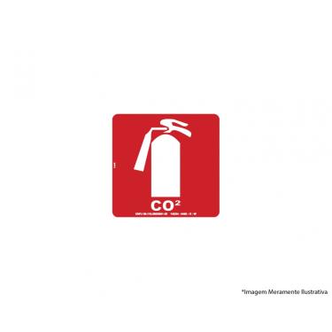 Imagem de Placa Sinal.fotoluminescentes Extintor Co2 20x20cm 2539