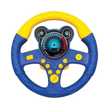 Imagem de Brinquedo De Volante Elétrico Para Crianças Com Luz E Som, Carro Educa