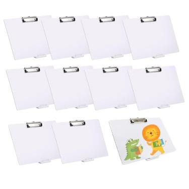 Imagem de 10 peças de quadro inclinado para escrever com suporte, superfície inclinada ajustável para melhorar a legibilidade da escrita à mão, prancheta inclinada reutilizável para leitura, escrita, desenho e