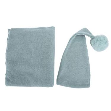 Imagem de Ainoli 2 peças de roupas para fotografia de bebê recém-nascido, adereços de fantasia, chapéu, cobertor, conjunto de brinquedos para bebê