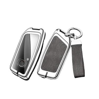 Imagem de Compatível Com Bmw Série 5 Caso Chave 3 6 X3 X5 X1 X2 X6 Escudo Protetor Compatível Com Lâmina De Faca Capa Carro Fábrica(D silver gray set)