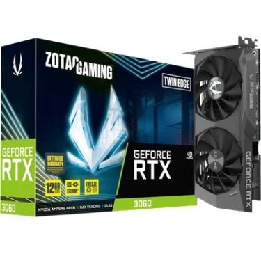 Imagem de Placa de Vídeo Zotac NVIDIA GeForce RTX 3060 Twin Edge, 12GB GDDR6 - ZT-A30600E-10M