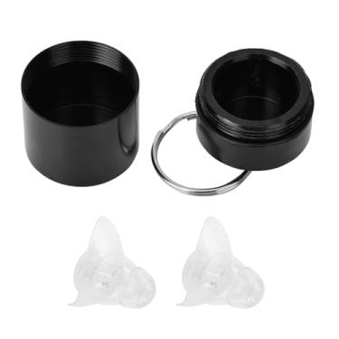 Imagem de Naroote Tampões de Ouvido para Músicos de Alta Fidelidade 27dB Tampões de Ouvido Anti-ruído para Proteção Auditiva Em Festivais de Música de Concerto, Material de Silicone Macio Natural para Casas Noturnas, Festivais de Música (Transparente)