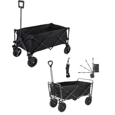 Imagem de Carrinho Roller Camping e Praia Dobrável até 100 Kg | Estrutura Reforçada, Portátil e Multifuncional