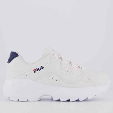 Imagem de Tênis Fila Evolux Branco e Marinho-Masculino