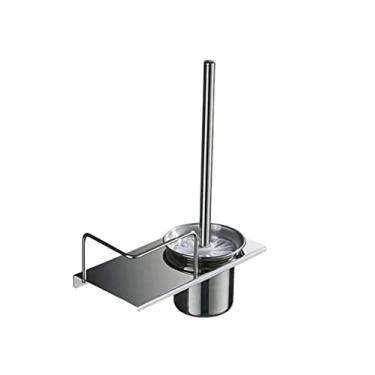 Imagem de Suporte de escova de vaso sanitário, suporte de escova de vaso sanitário e conjunto de suporte, escova de vaso sanitário de aço inoxidável com suporte para banheiro, utensílios de vaso sanitário (A)