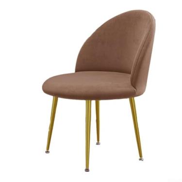 Imagem de Capa de cadeira de veludo Silver Fox com alta elasticidade e proteção à prova d'água de curto prazo, capa elástica para cadeiras de jantar de hotel estilo bico de pato em água fria (marrom escuro)